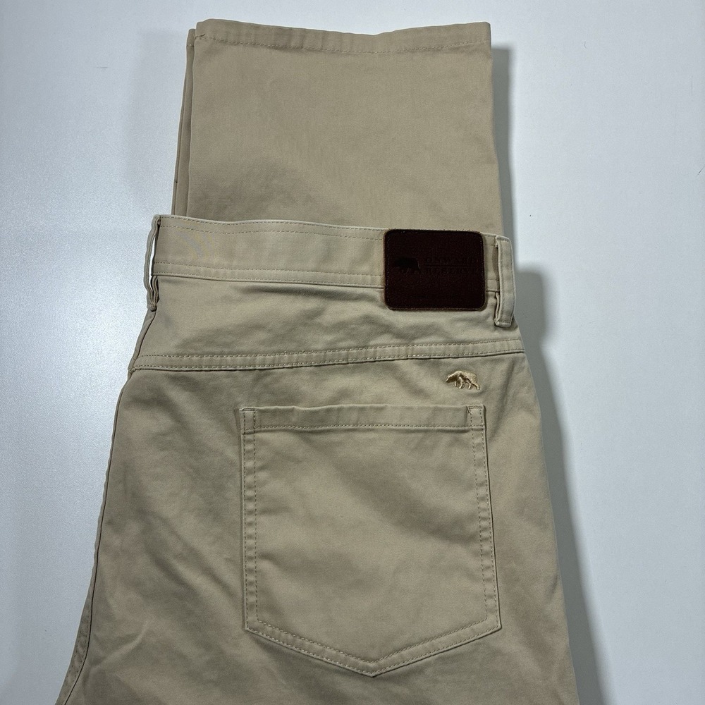 Onward Reserve 5-Pocket Pants 38x28 Beige Casual Straight Stretch